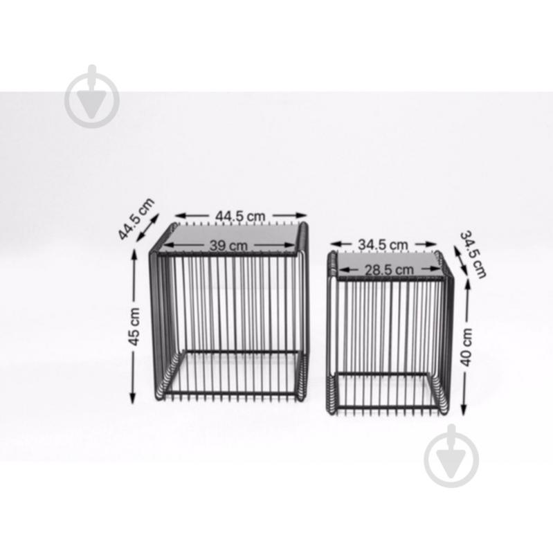 Стол декоративный KARE Design Wire square 570x280x280 мм черный - фото 9