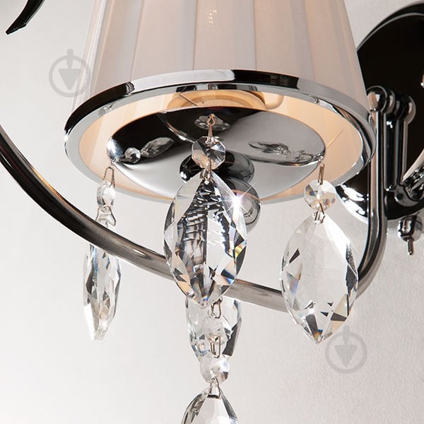 ВИТРИНА! Бра Strotskis Rosalva 1x40 Вт E14 хром/белый 10021/1 - фото 2