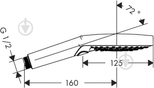 Ручной душ Hansgrohe Raindance Select S 26014000 - фото 2
