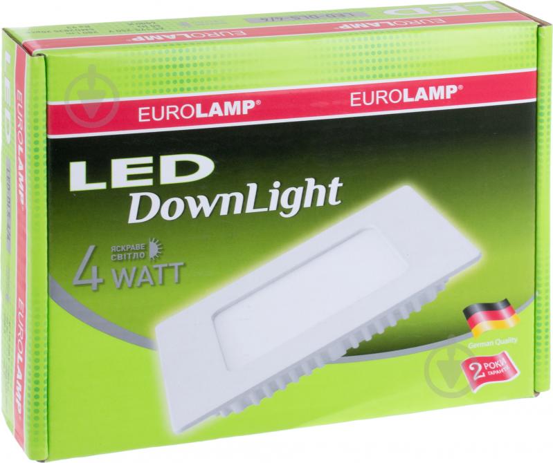 Світильник точковий Eurolamp Downlight 4000 К білий DIY-LED-DLS-4/4 - фото 5