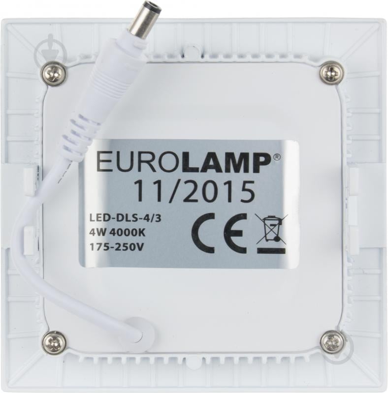 Світильник точковий Eurolamp Downlight 4000 К білий DIY-LED-DLS-4/4 - фото 3