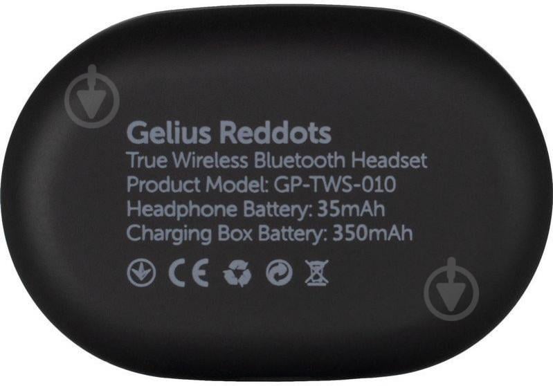 Наушники Gelius Pro Reddots TWS Earbuds black (GP-TWS010) - фото 12