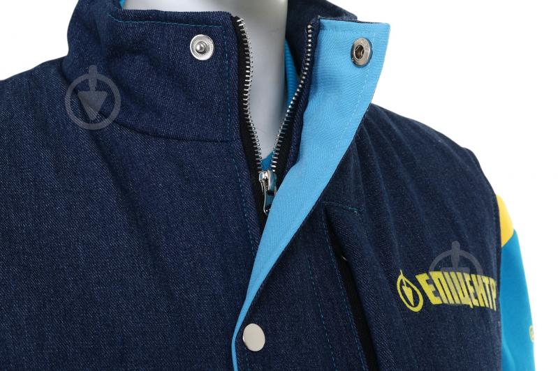 Жилет утепленный джинсовый 3XL темно-синий - фото 3