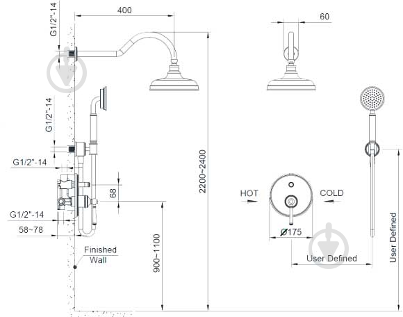 Душевая система Imprese Hydrant ZMK031806110 - фото 2 Душевая система Imprese Hydrant ZMK031806110 - фото 2