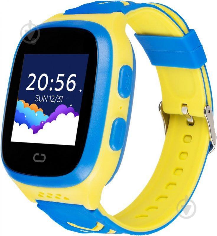 Смарт-годинник дитячий Gelius GPS/4G (IP67) yellow/blue (GP-PK006) - фото 2