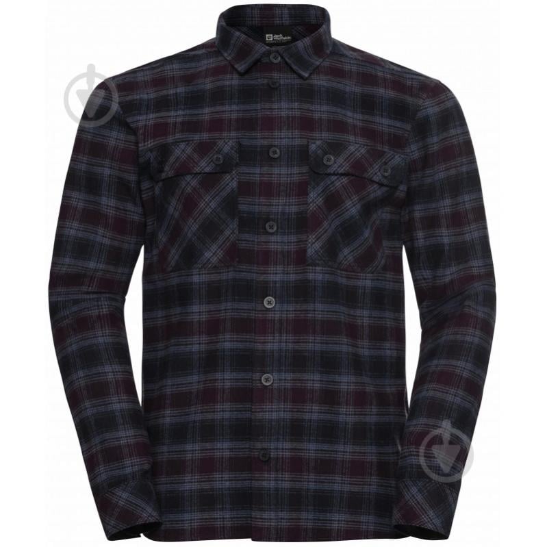 Рубашка Jack Wolfskin BAJA FLANNEL SHIRT M A65028_T0003 р. M сливовый - фото 4 Рубашка Jack Wolfskin BAJA FLANNEL SHIRT M A65028_T0003 р. M сливовый - фото 4