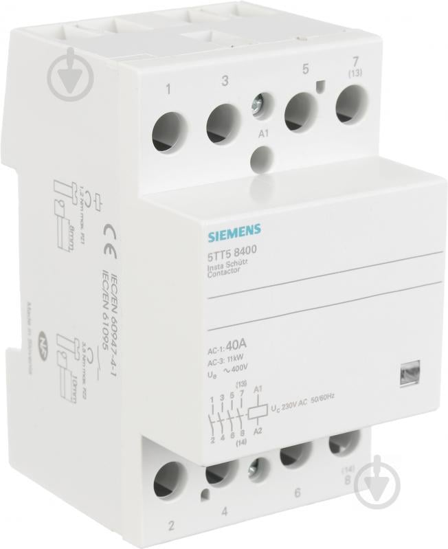 Контактор Siemens 4НО AC230V 40A 5TT5840-0 - фото 1