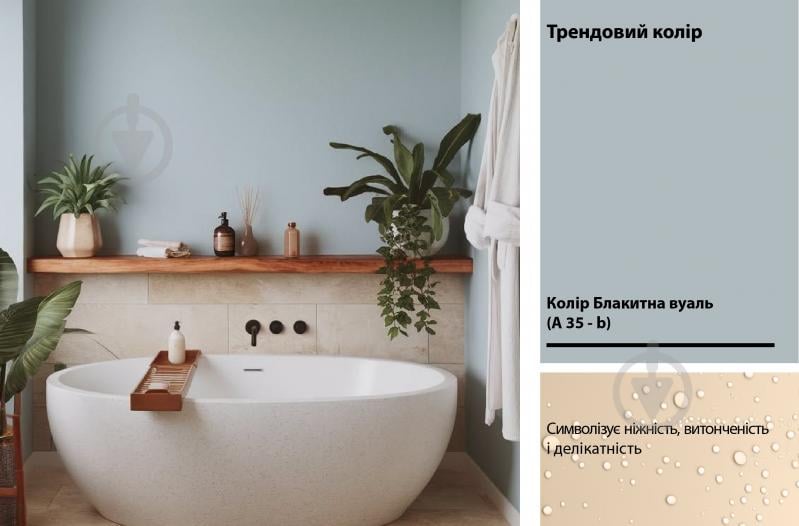 Фарба силіконова Feidal Wasserfall Farbe глибокий мат білий 1 л - фото 15