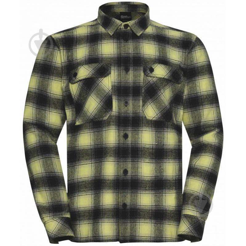 Рубашка Jack Wolfskin BAJA FLANNEL SHIRT M A65028_T0326 р. L желтый с черным - фото 3 Рубашка Jack Wolfskin BAJA FLANNEL SHIRT M A65028_T0326 р. L желтый с черным - фото 3