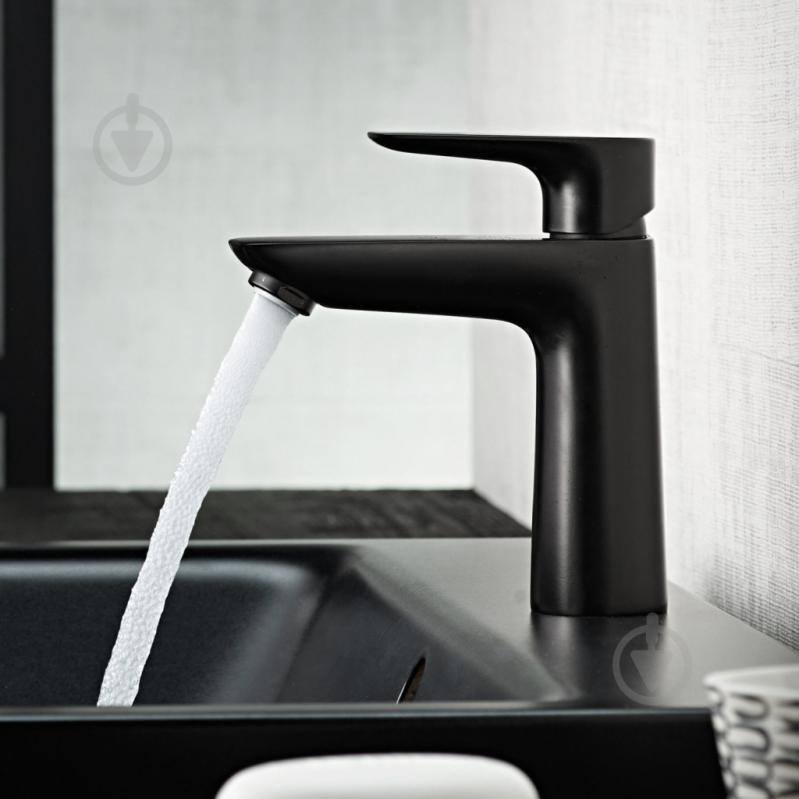 Змішувач для умивальника Hansgrohe Talis E 71710670 чорний матовий - фото 3