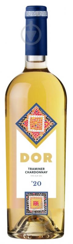 Вино Bostavan DOR Traminer & Chardonnay біле сухе 0,75 л - фото 1