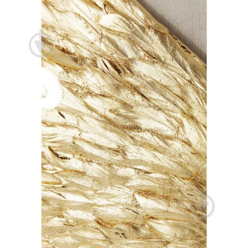 Декор настінний KARE Design Wings Gold White 120x120x0,8 см 120x120 см золото - фото 2