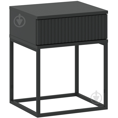 Тумба приліжкова Intermeble CADRO 1ш 400x520x390 мм антрацит(5003336ANT) - фото 1