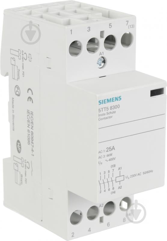 Контактор Siemens 4НО AC230V 25A 5TT5830-0 - фото 1