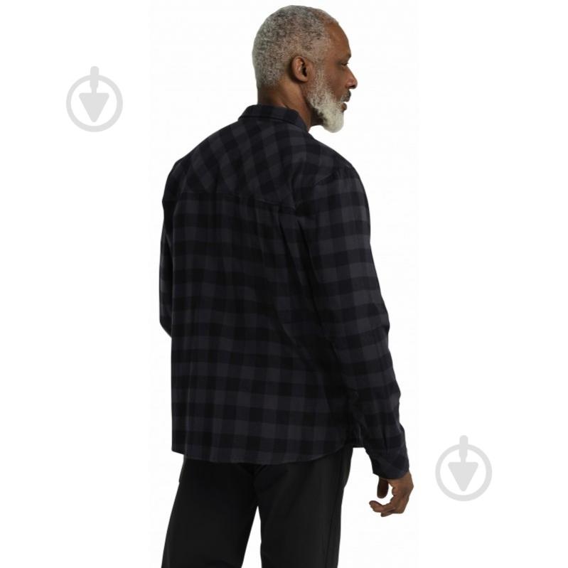 Сорочка Jack Wolfskin LITE FLANNEL SHIRT M A65026_T0156 р. XXL чорний із сірим - фото 2