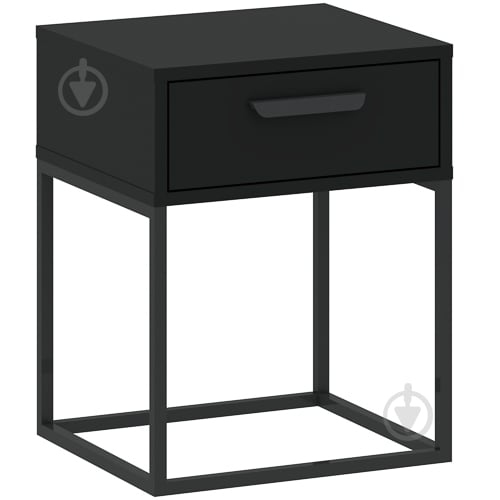 Тумба прикроватная Intermeble CADRO 1ш 400x520x390 мм черный - фото 1