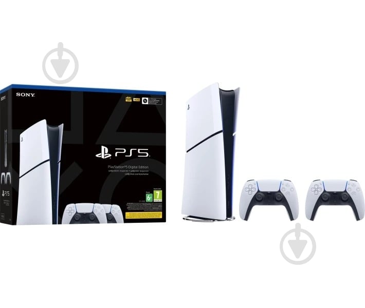 Ігрова консоль Sony PlayStation 5 Slim Digital Edition (CFI-2016) (2 геймпади Dualsense) white - фото 7