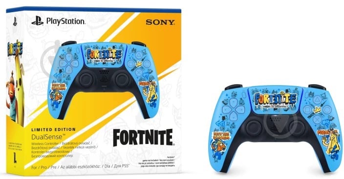 Контролер Sony DualSense (PS5) Fortnite Limited Edition blue - фото 2