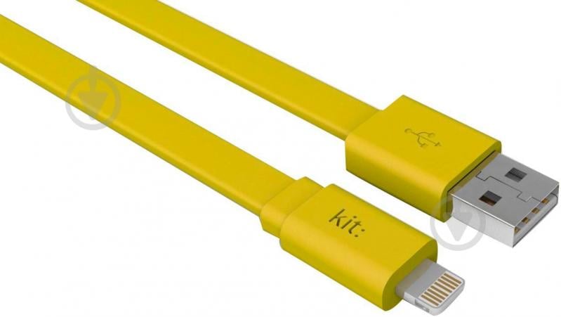 Кабель Kit USB – microUSB 1 м желтый (8600USBFRESHYL) - фото 1