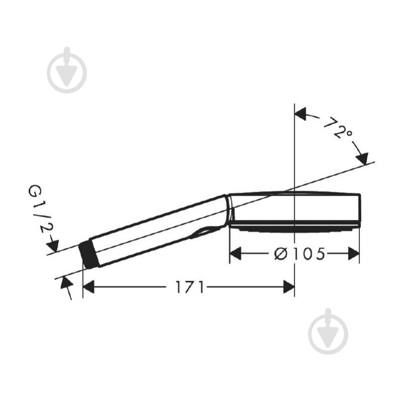 Лейка для душа Hansgrohe Pulsify Blend 24113000 - фото 2