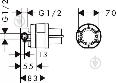 Смеситель для душа Hansgrohe Logis 71666000 - фото 2