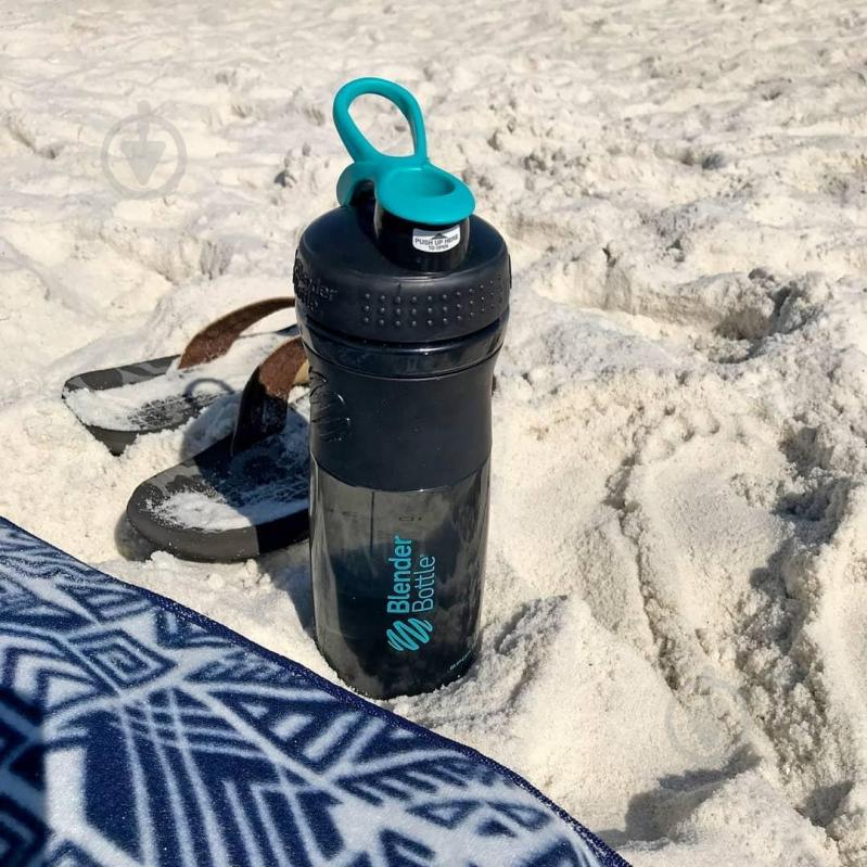 Шейкер Blender Bottle Sport Mixer 820 мл black/teal - фото 9