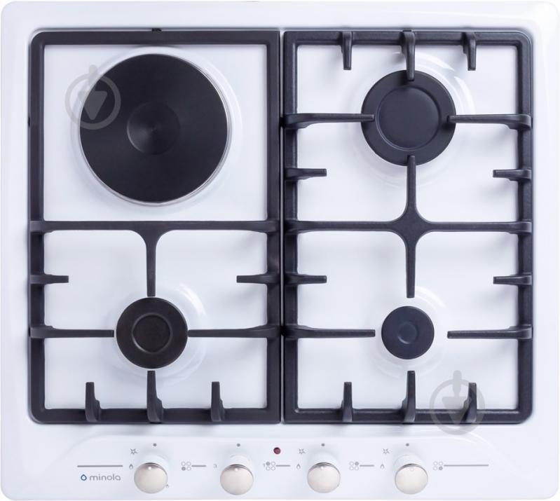 Варильна поверхня комбінована Minola MKM 63024 WH - фото 1 Варильна поверхня комбінована Minola MKM 63024 WH - фото 1