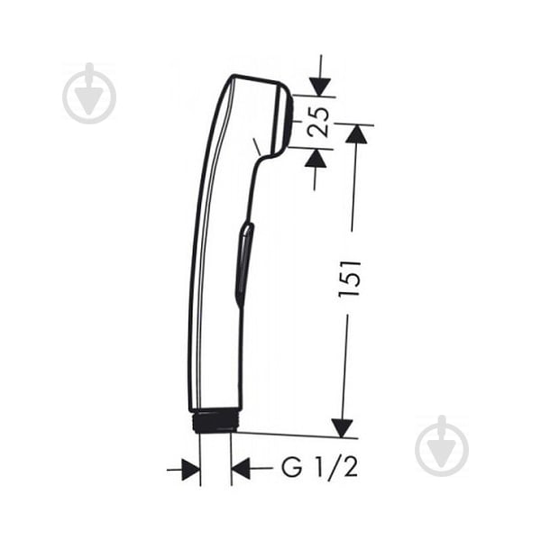 Гигиенический душ Hansgrohe 28338000 - фото 2