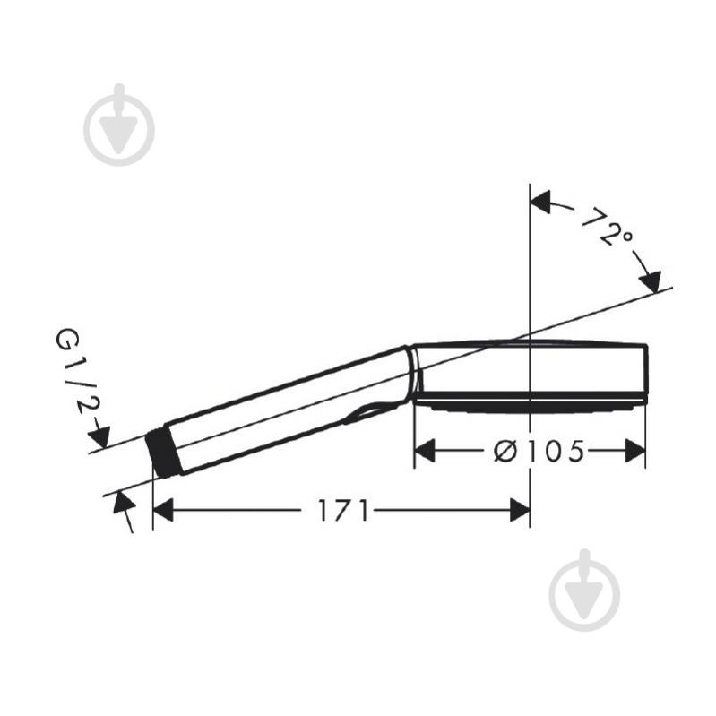 Лейка для душа Hansgrohe Pulsify Blend 24122000 - фото 2