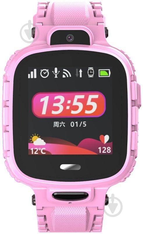 Смарт-годинник дитячий Gelius PRO KID з GPS трекером pink (GP-PK001) - фото 3