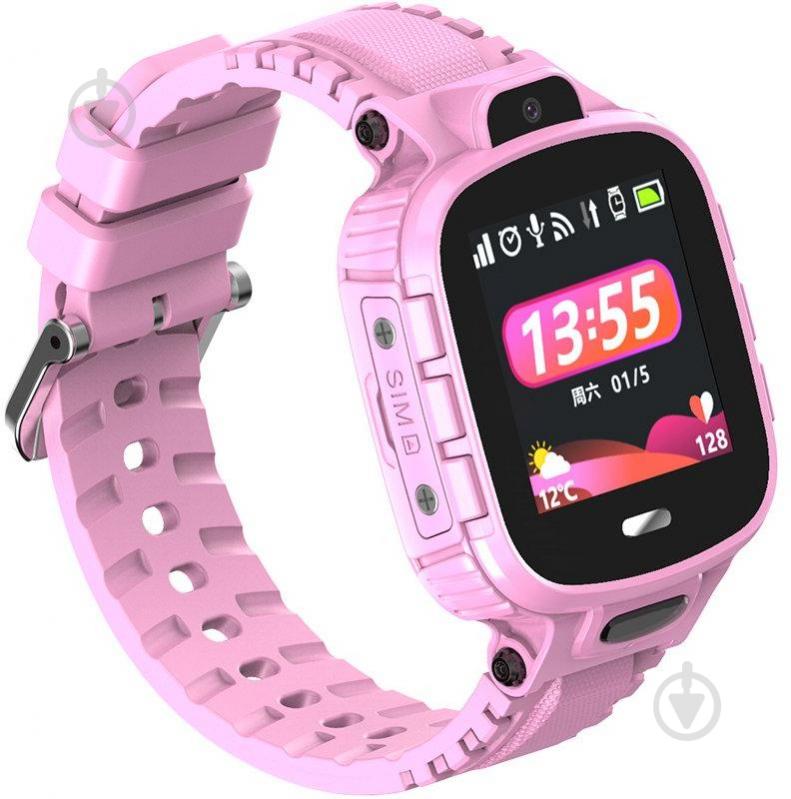 Смарт-годинник дитячий Gelius PRO KID з GPS трекером pink (GP-PK001) - фото 2