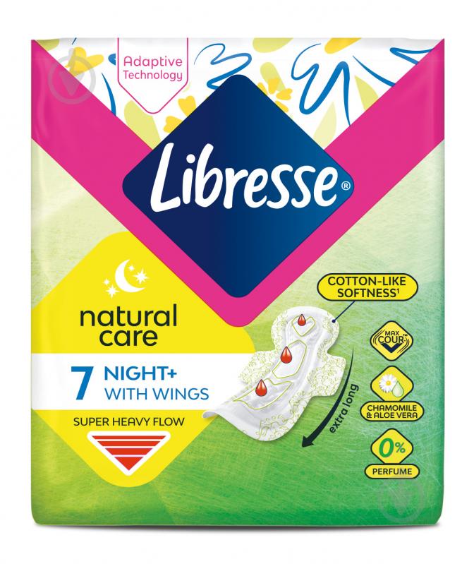 Прокладки гигиенические Libresse Natural Care Maxi Night 7 шт. - фото 2