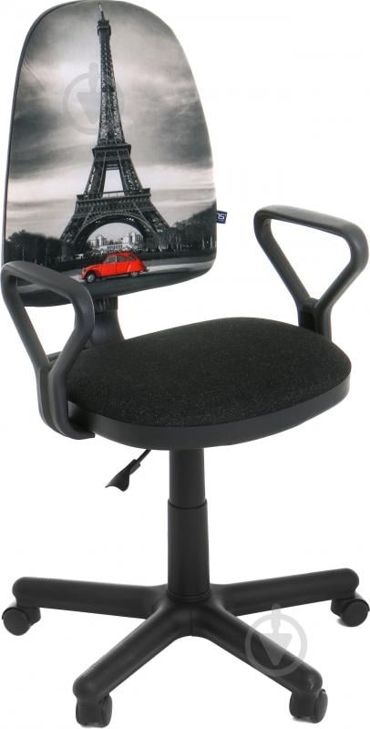Кресло Nowy Styl SATURN GTP PM60 (CH) ZT-24 TA 3 черный - фото 1