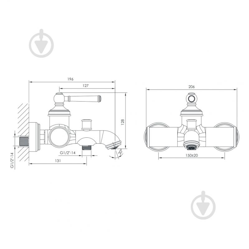 Смеситель для душа Imprese Hydrant ZMK031806080 - фото 2