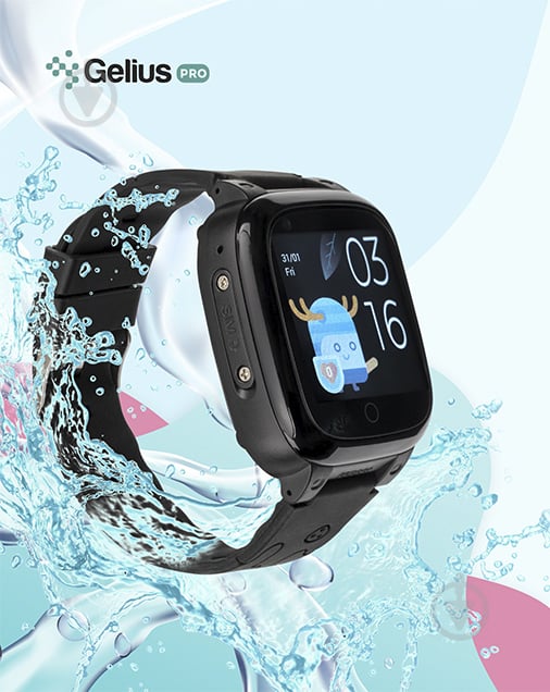 Смарт-часы детские Gelius Care з GPS трекером black (GP-PK004) - фото 25