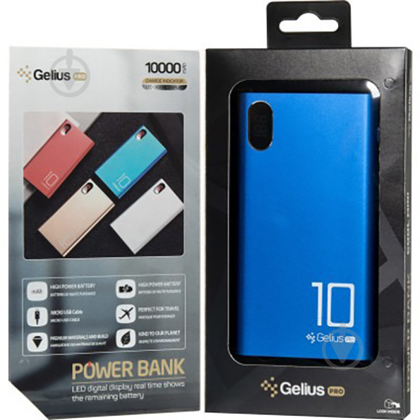 Повербанк Gelius Pro CoolMini 10000 mAh blue GP-PB10-005 - фото 9