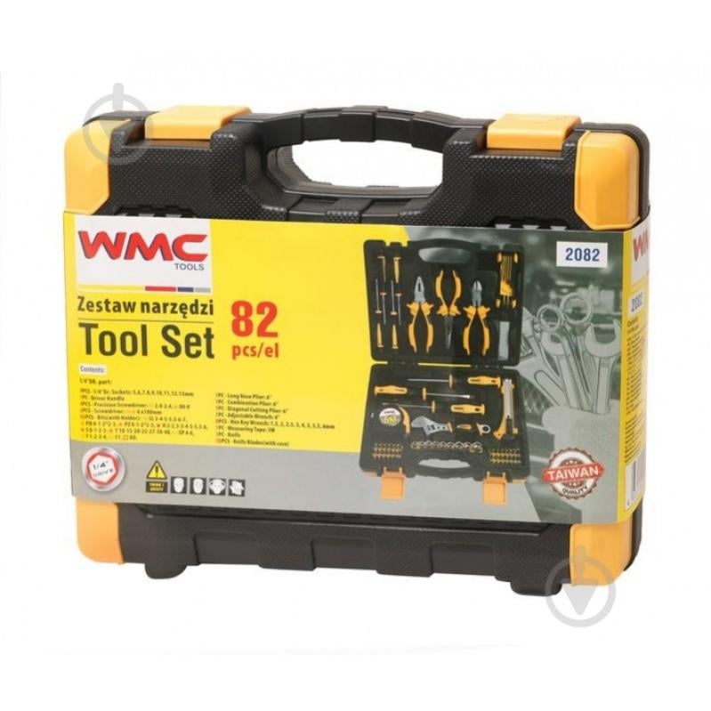 Набор ручного инструмента WMC TOOLS 1/4'' 82 шт. 2082 - фото 2