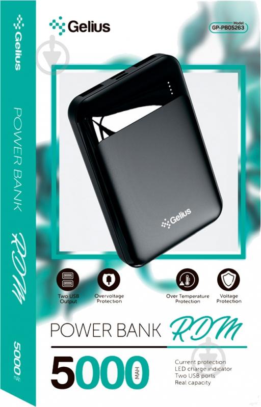 Повербанк Gelius Pro RDM 5000 mAh black - фото 3