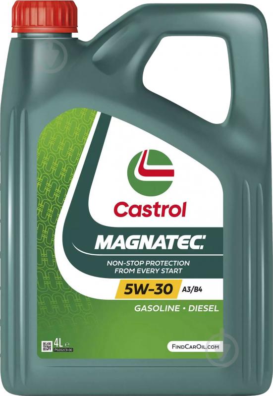 Моторное масло Castrol Magnatec А3/В4 5W-30 4 л (CAS MAGN 5W30 A3/B4 4L) - фото 1