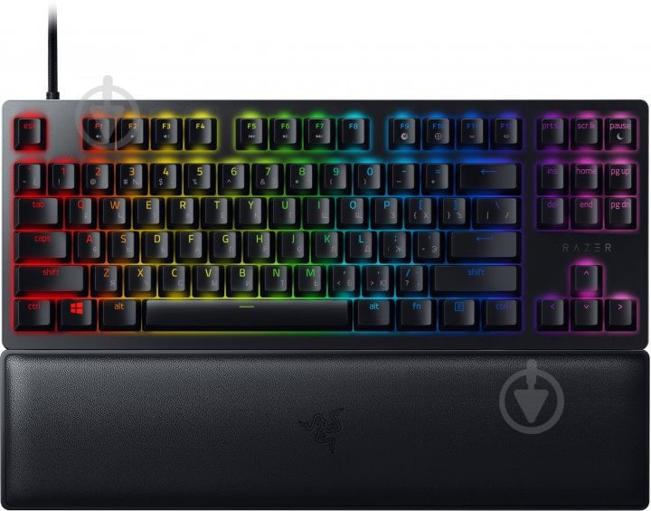 Клавиатура Razer Huntsman V2 Tenkeyless Purple Optical Switch RU USB (RZ03-03941400-R3R1) black - фото 1