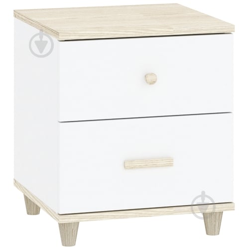Тумба прикроватная Intermeble GOODY 2ш 400x528x400 мм акация/белый - фото 1 Тумба прикроватная Intermeble GOODY 2ш 400x528x400 мм акация/белый - фото 1