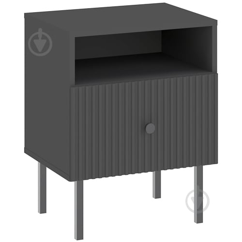 Тумба приліжкова Intermeble VIENA 1ш 470x610x420 мм антрацит - фото 1