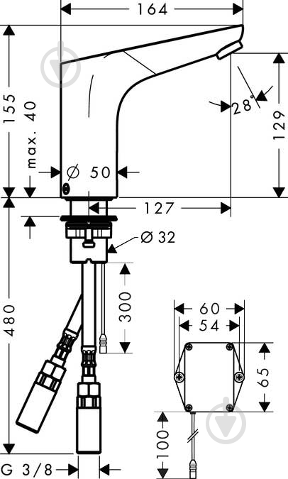 Смеситель для умывальника Hansgrohe Focus 31171000 - фото 2