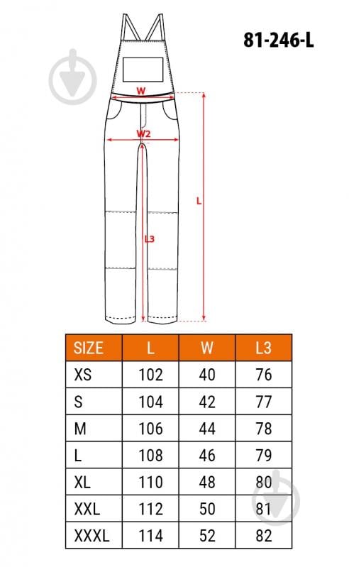 Брюки рабочие NEO tools Premium р. M 81-246 синий - фото 13