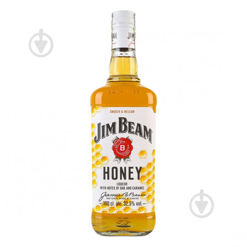 Ликер Jim Beam Honey 4 года выдержки 32,5% (5060045590299) 1 л - фото 1