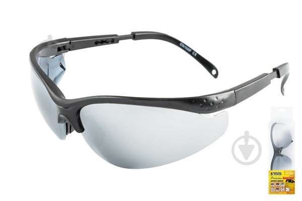 Очки защитные MasterTool SPORTLINE SILVER MIRROR 82-0003 - фото 1