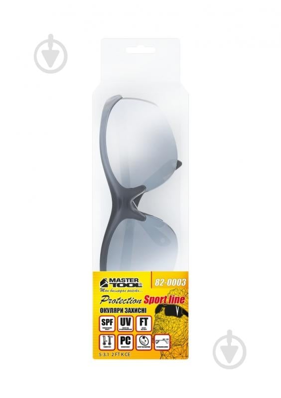 Очки защитные MasterTool SPORTLINE SILVER MIRROR 82-0003 - фото 5