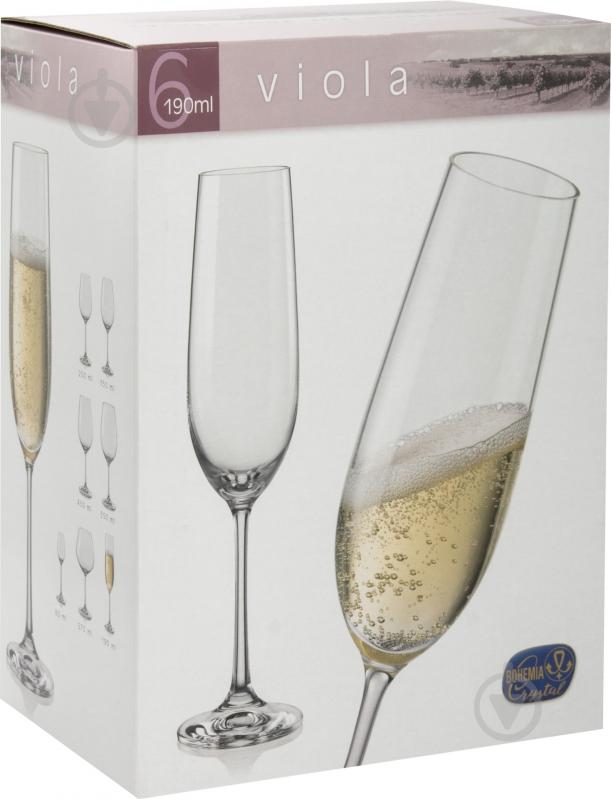 Набір бокалів для шампанського Bohemia Lido золото 190 мл 6 шт. - фото 2 Набір бокалів для шампанського Bohemia Lido золото 190 мл 6 шт. - фото 2