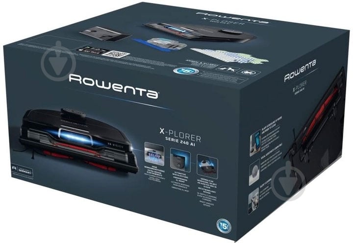 ВІТРИНА! Робот-пилосос Rowenta X-PLORER Serie 240 AI Animal & Allergy Model RR9675WH - фото 13 ВІТРИНА! Робот-пилосос Rowenta X-PLORER Serie 240 AI Animal & Allergy Model RR9675WH - фото 13