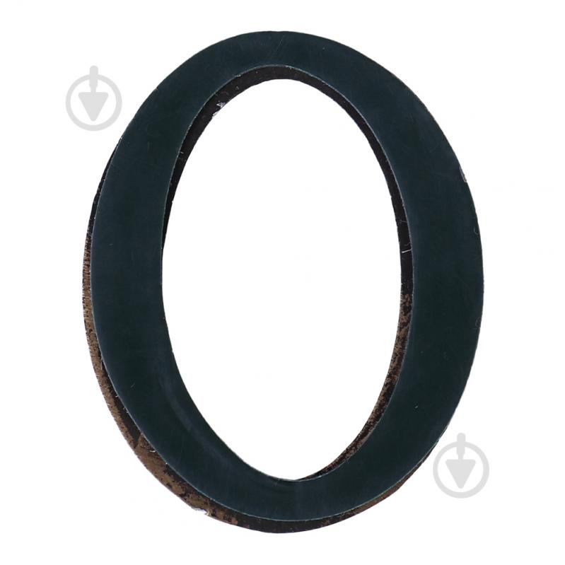 Цифра O латунь старая бронза 50 мм Larvij LNB5 AB #0 - фото 2